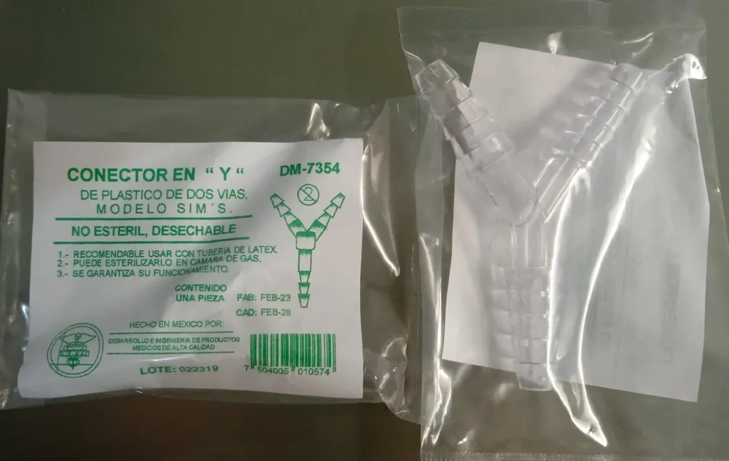 Conector en Y de plástico de dos vías.webp