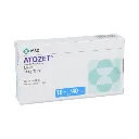 ATORVASTATINA/ EZETIMIBA. CAPSULA O TABLETA CADA CAPSULA O TABLETA CONTIENE: ATORVASTATINA CALCICA TRIHIDRATO 40.0 MG. Y EZETIMIBA 10.0MG ENVASE CON 30 TABLETAS.