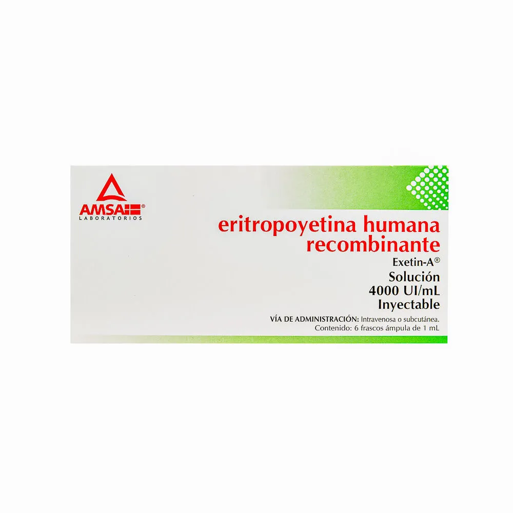 ERITROPOYETINA SOLUCION INYECTABLE CADA FRASCO AMPULA CON LIOFILIZADO O SOLUCION CONTIENE: ERITROPOYETINA HUMANA RECOMBINANTE O ERITROPOYETINA ALFA O ERITROPOYETINA BETA 2000 UI ENVASE CON 12 FRASCOS AMPULA 1 ML CON O SIN DILUYENTE.