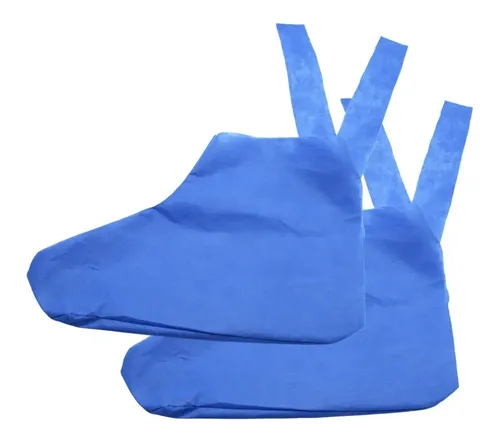 BOTAS. BOTA QUIRURGICA DE TELA NO TEJIDA 100% DE POLIPROPILENO,  TIPO SMS, DE 35 G/M2 MINIMO, IMPERMEABLE A LA PENETRACION DE  LIQUIDOS Y FLUIDOS, ANTIESTATICA, CON DOS CINTAS DE SUJECION.  DESECHABLE. PAR