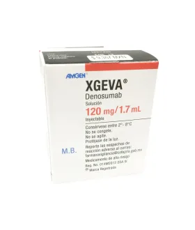 DENOSUMAB. SOLUCION INYECTABLE. CADA FRASCO AMPULA CONTIENE: DENOSUMAB 120 MG ENVASE CON UN FRASCO AMPULA CON 1.7 ML.