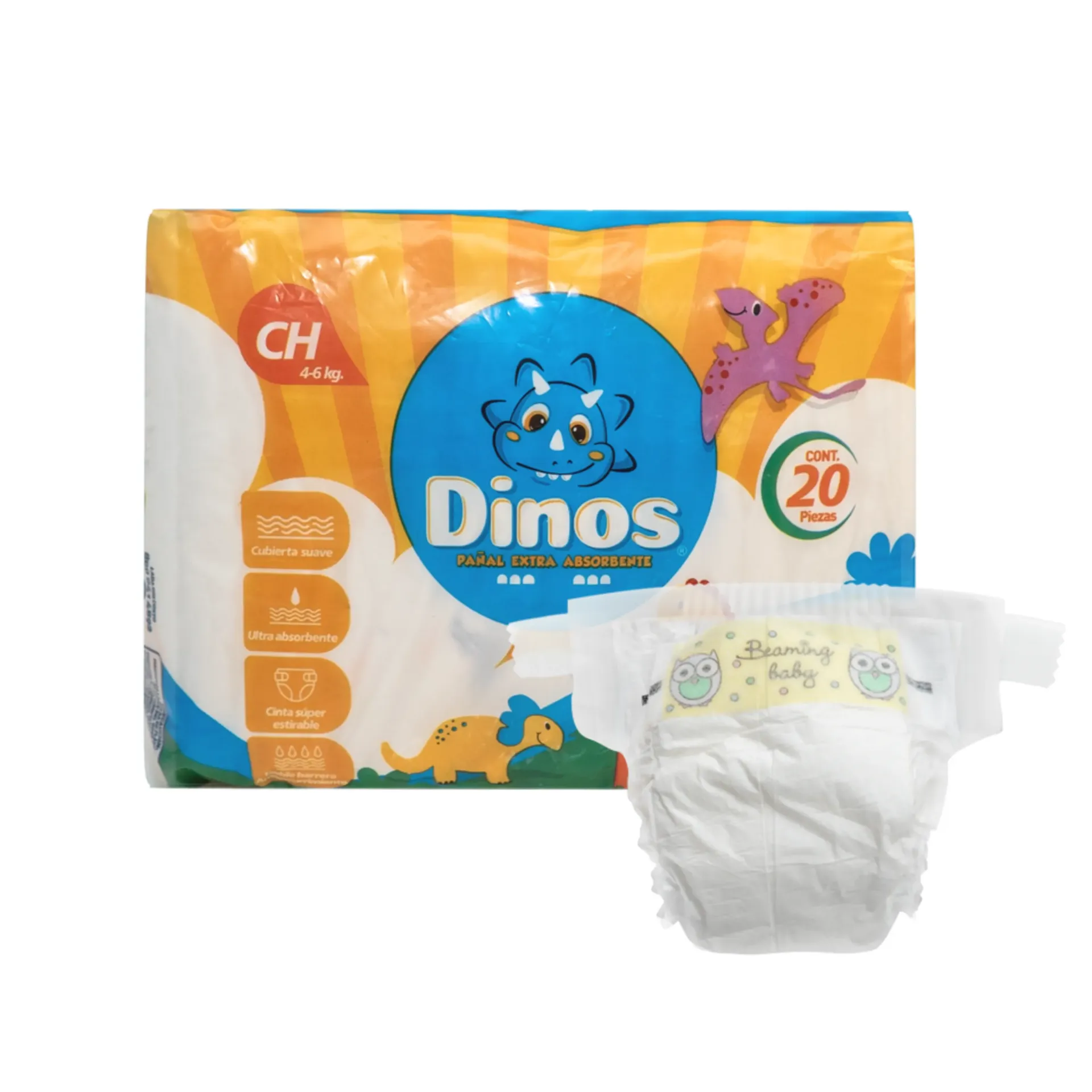 PAÑALES. DE FORMA ANATOMICA DESECHABLES PARA NIÑOS. MEDIDAS: CHICO. PIEZA.