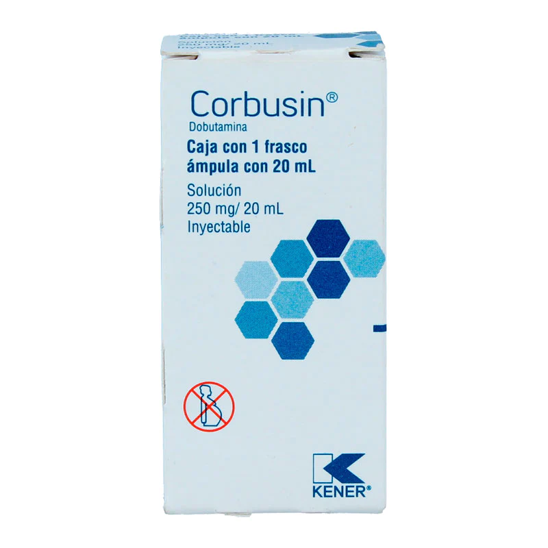 DOBUTAMINA. SOLUCION INYECTABLE CADA FRASCO AMPULA CONTIENE: CLORHIDRATO DE DOBUTAMINA EQUIVALENTE A 250 MG DE DOBUTAMINA. ENVASE CON UN FRASCO AMPULA CON 20 ML.