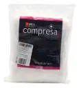 COMPRESAS. PARA VIENTRE. DE ALGODON CON TRAMA RADIOPACA. LONGITUD: 70 CM. ANCHO: 45 CM. ENVASE CON 6 PIEZAS.