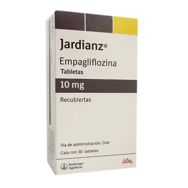 EMPAGLIFLOZINA. TABLETA. CADA TABLETA CONTIENE: EMPAGLIFLOZINA 10 MG. ENVASE CON 30 TABLETAS.
